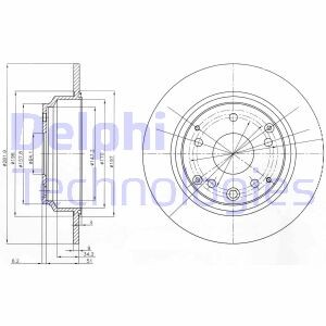Фото 2 - Тормозной диск Delphi BG4095