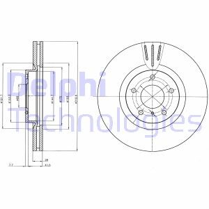 Тормозной диск - Delphi BG4107