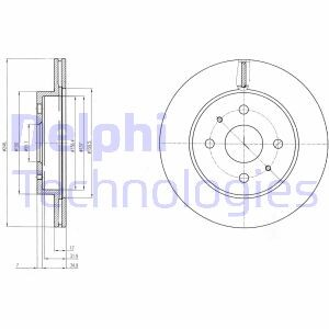 Фото 3 - Гальмівний диск Delphi BG4128