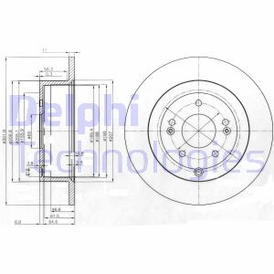 Фото 2 - Гальмівний диск Delphi BG4136