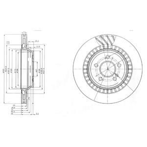 Тормозной диск - Delphi BG4144