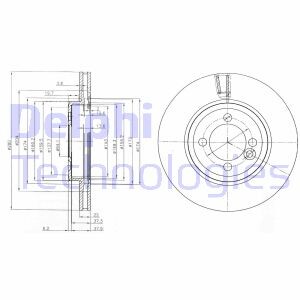 Фото 2 - Гальмівний диск Delphi BG4146C