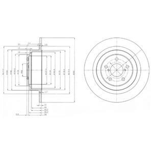 Тормозной диск - Delphi BG4154