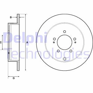 Фото 2 - Гальмівний диск Delphi BG4161C