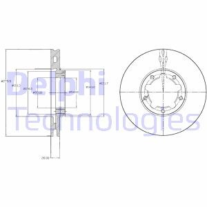 Фото 3 - Гальмівний диск Delphi BG4217