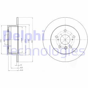 Фото 5 - Тормозной диск Delphi BG4268