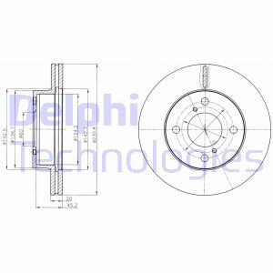 Tarcza ham.suzuki alto 09- - (402064A00G) Delphi BG4271C