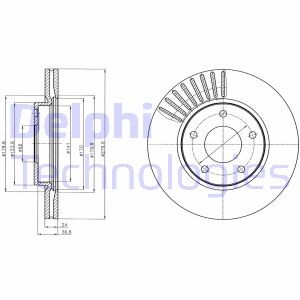 Tarcza ham.nissan juke 10- - Delphi BG4282C