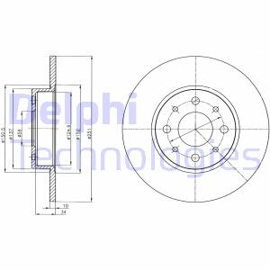 Фото 3 - Гальмівний диск Delphi BG4312