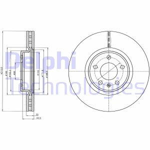 Тормозной диск - Delphi BG4346C