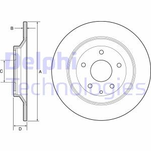 Тормозной диск - Delphi BG4567C