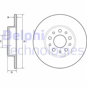 Тормозной диск - Delphi BG4655C