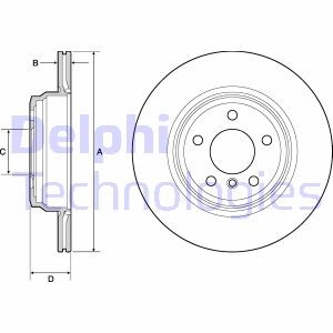 Тормозной диск - Delphi BG4665C