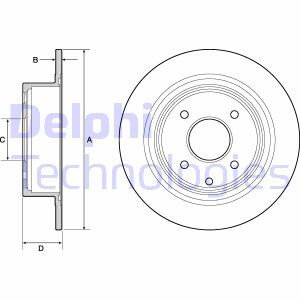 Тормозной диск - Delphi BG4666C