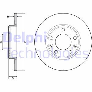 Фото 2 - Гальмівний диск Delphi BG4670C