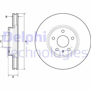 Тормозной диск - Delphi BG4702C