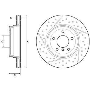 Тормозной диск - Delphi BG4714C