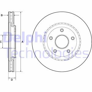 Фото 4 - Гальмівний диск Delphi BG4759C