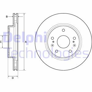 Тормозной диск - Delphi BG4764C