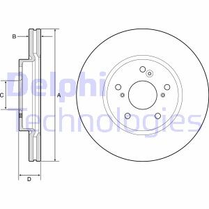 Тормозной диск - Delphi BG4785C