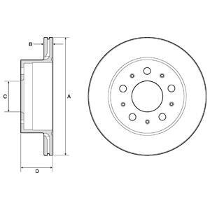 Tarcza ham.fiat ducato 06- tyl - Delphi BG4796C