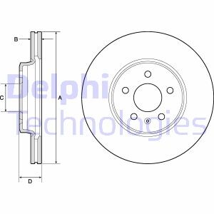 Tarcza ham.audi a4 07- - Delphi BG4799C