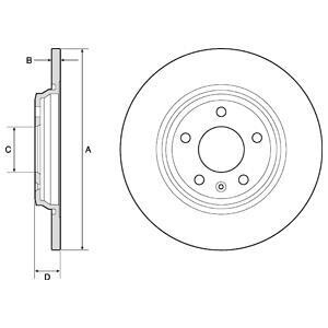 Tarcza ham.audi a4 15- tyl - Delphi BG4800C