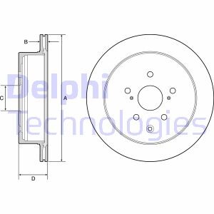 Tarcza ham.lexus rx 09- tyl - (4243148080) Delphi BG4929C