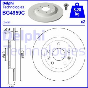 Диск гальмівної - (d10E26251) Delphi BG4959C