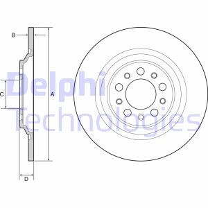 Tarcza ham.jeep cherokee 13- tyl - (04779886AB, 04779886AC, 068243428AB) Delphi BG4961C