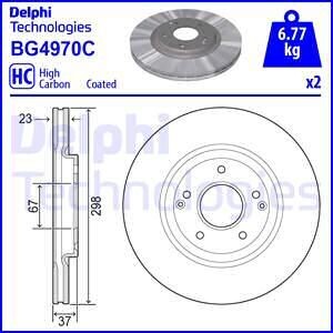 Гальмівний диск - ((4144135000)) Delphi BG4970C