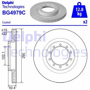 Tarcza ham. RENAULT MASCOTT - (5010260604) Delphi BG4979C