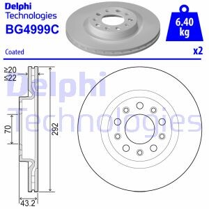 Tarcza ham.tyl - (51767380, 51767379, 50545300) Delphi BG4999C