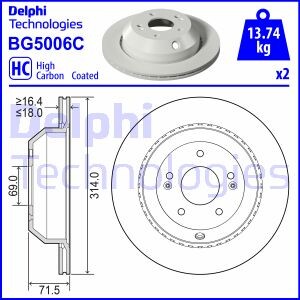 Tarcza ham.tyl - Delphi BG5006C