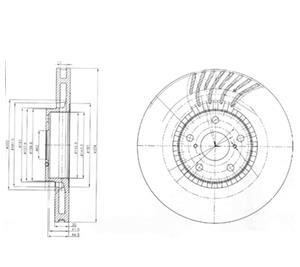 Тормозной диск - Delphi BG9012