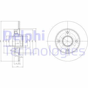 Тормозной диск - Delphi BG9022RSC