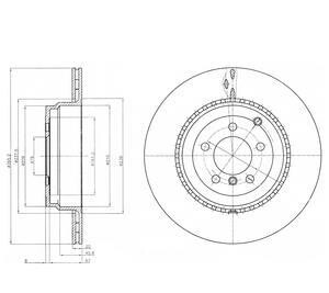Тормозной диск - Delphi BG9080C