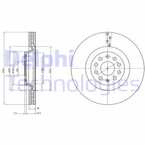 Тормозной диск - Delphi BG9109C