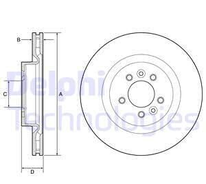 Диск гальмівної - Delphi BG9204C