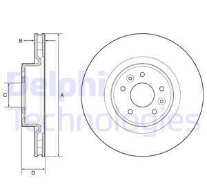 Гальмівний диск - Delphi BG9232C