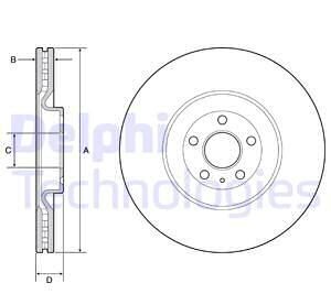 Гальмівний диск - Delphi BG9233C