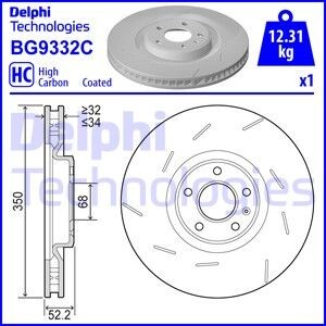 Tarcza ham.przod prawa - Delphi BG9332C