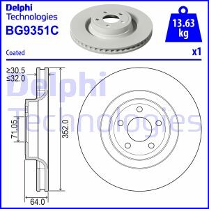 Фото 3 - Тормозной диск Delphi BG9351C
