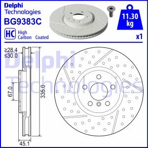 Фото 3 - Гальмівний диск Delphi BG9383C