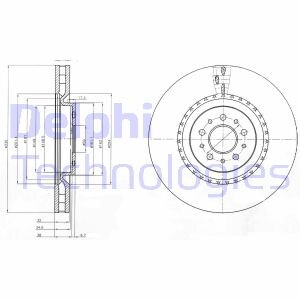 Фото 3 - Гальмівний диск Delphi BG9843
