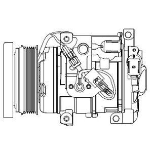 Компрессор кондиционера - (883106A330, 883200C150, 883206A320) Delphi CS20508