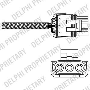 Лямбда-зонд - (7700854506, 7700867295, 7700870318) Delphi ES10990-12B1