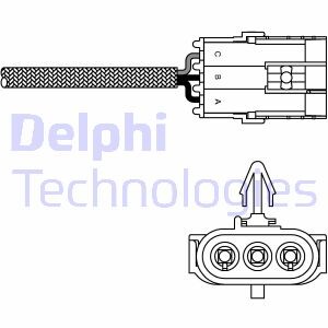 Лямбда-зонд - (7700872878, 77OO872878) Delphi ES10992-12B1 (фото 1)