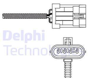 Лямбда-зонд - (8191789180, 855345, 25133504) Delphi ES20135-12B1