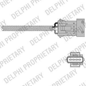 Лямбда-зонд - Delphi ES20258-12B1